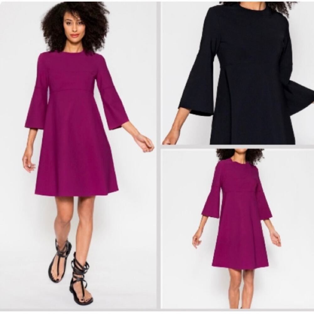 Maria Pinto Freya Black Bell Sleeve Dress